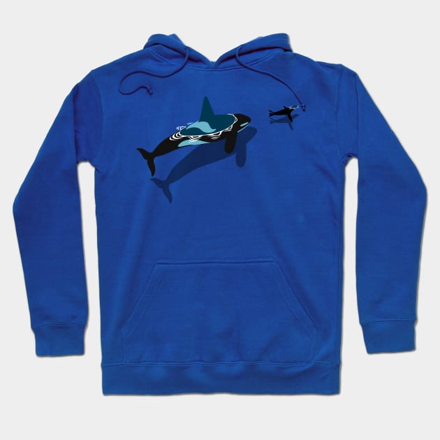 killer whale hunt Hoodie by albertocubatas